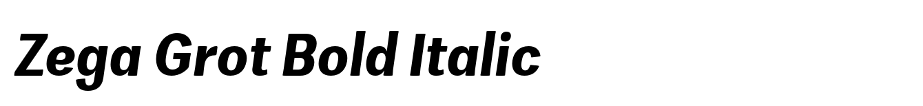 Zega Grot Bold Italic image